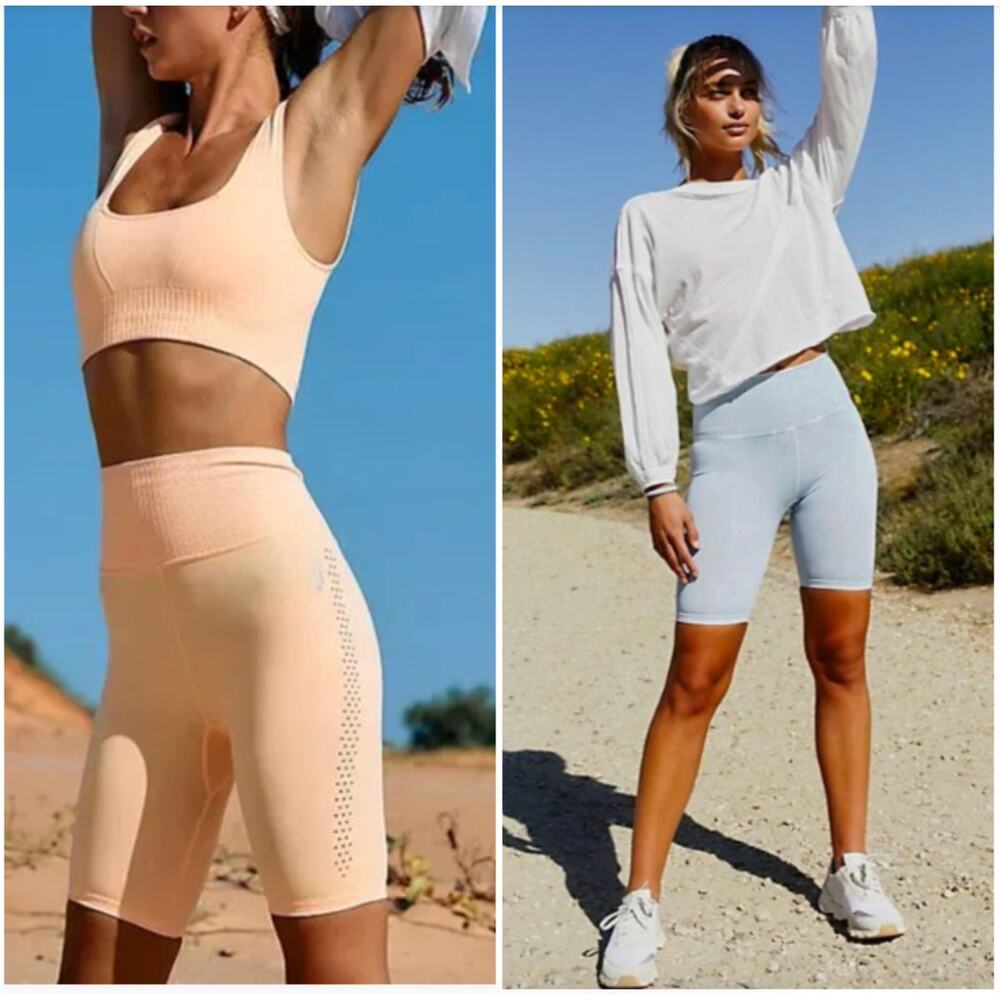 EUC $116 Free People Movement Good Karma Bike Shorts Bundle - Picture 4 of 8